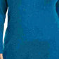 Túnica feminina Karen Scott Plus Size com bainha curva, azul, tamanho 0X
