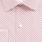 Camisa social masculina Alfani com gola estampada e ajuste fino, elástica, branca, tamanho 32-33