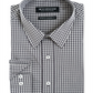Camisa xadrez slim fit masculina Nick cinza tamanho G