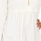 Top drapeado com renda frontal feminino Style &amp; Co, branco, tamanho X-S