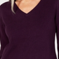 Karen Scott Suéter Feminino Gola V Roxo Tamanho Pequeno P/M