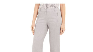 Calça Calvin Klein Feminina com Bolso e Zíper para Usar no Trabalho Roxa Tamanho 4 Petite