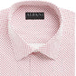Camisa social masculina AlfaTech by Alfani com gola geométrica, corte slim, elástica, branca, tamanho 17/17,5 - 36/37