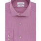 Camisa social Calvin Klein masculina slim fit, elástica, sem passar, rosa, tamanho 16x32x33