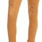 Calça jeans skinny desgastada Tinseltown Junior's marrom tamanho 7