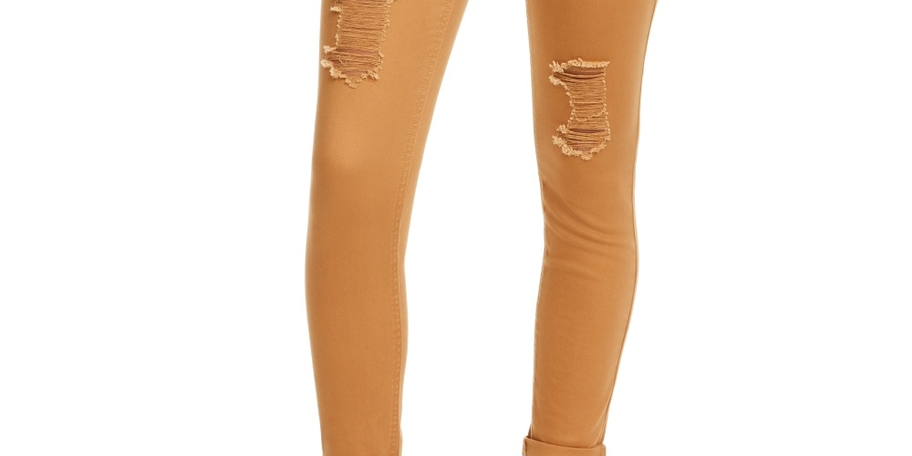 Calça jeans skinny desgastada Tinseltown Junior's marrom tamanho 7