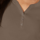 Karen Scott Blusa Henley Feminina Manga 3/4 Lisa Marrom Tamanho Médio