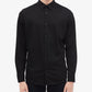 Camisa Calvin Klein Masculina Slim Fit com Carcela Francesa Preta Tamanho XX-G