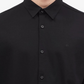 Camisa Calvin Klein Masculina Slim Fit com Carcela Francesa Preta Tamanho XX-G