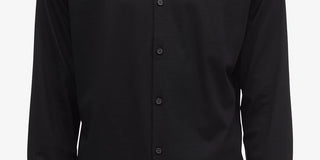 Camisa Calvin Klein Masculina Slim Fit com Carcela Francesa Preta Tamanho XX-G