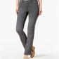 Calça jeans feminina Charter Club Lexington Tummy Control com perna reta, tops e camisetas sob medida, cinza, tamanho -26 S