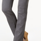 Calça jeans feminina Charter Club Lexington Tummy Control com perna reta, tops e camisetas sob medida, cinza, tamanho -26 S