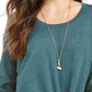 Suéter feminino com amarração frontal Style &amp; Co, verde, tamanho médio