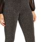 Leggings Metálicas Femininas Thalia Sodi Pretas Tamanho Grande