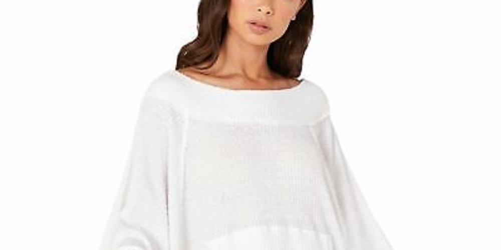 Free People Feminino Westend Térmico Branco Tamanho Grande