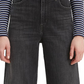 Calça jeans curta Levi's Super Wide Leg Feminina Preta Tamanho 32X25