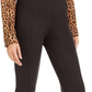 Calça feminina Bootcut Ponte Curvy Fit de cintura alta da INC International Concepts, marrom, tamanho 6