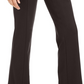 Calça feminina Bootcut Ponte Curvy Fit de cintura alta da INC International Concepts, marrom, tamanho 6