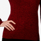 Karen Scott Feminino Petite Ribbed Knit Algodão Gola Alta Vermelho Brilhante Petite X-Large