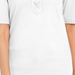 Karen Scott Blusa feminina de algodão com cadarço e manga cotovelo, branca, tamanho pequeno