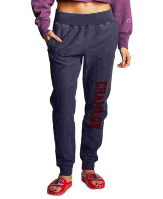 Calça de moletom feminina Champion Vintage Wash Reverse Weave, azul marinho, tamanho X-S