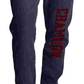 Calça de moletom feminina Champion Vintage Wash Reverse Weave, azul marinho, tamanho X-S