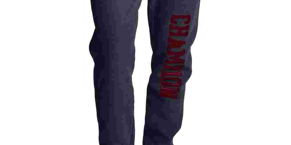 Calça de moletom feminina Champion Vintage Wash Reverse Weave, azul marinho, tamanho X-S