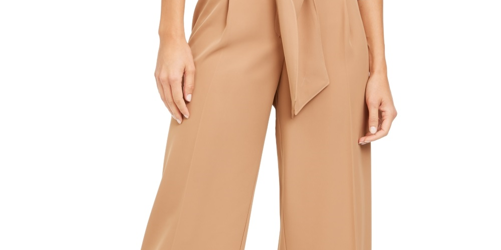 Calça culotte Alfani feminina com controle de barriga, marrom, tamanho 12