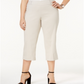 Calça Capri Feminina Plus Size com Controle de Barriga JM Collection Stonewall Tamanho 0X