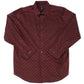 Vestido camisa masculino alfani com estampa elástica e ajuste atlético, vermelho, tamanho 15
