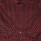 Vestido camisa masculino alfani com estampa elástica e ajuste atlético, vermelho, tamanho 15