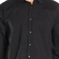 Camisa social masculina Alfani preta, tamanho grande, tamanho regular - toda preta, tamanho 16-16 1/2