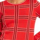 Suéter de malha xadrez feminino Charter Club, vermelho, tamanho pequeno GG