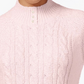Karen Scott Suéter Feminino Petite Cable-Knit Rosa Tamanho Petite Pequeno