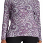 Blusa Ralph Lauren Feminina Manga Longa Roxa Tamanho Grande