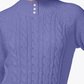 Karen Scott Suéter Feminino Petite Cable-Knit PurPetite Largee Tamanho Petite Grande