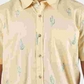 Camisa Masculina Rip Curl Amigos Estampada com Bolso, Amarela, Tamanho X-G