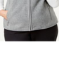 Colete feminino Karen Scott Fleece com zíper frontal Azul Fumê Tamanho Pequeno P
