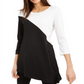 Túnica Alfani Feminina Colorblock Preta Tamanho Pequeno G