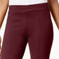 Leggings femininas de malha ponte com costura frontal pequena Style &amp; Co, roxas, pequenas e médias