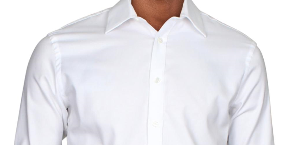 Camisa social masculina Tommy Hilfiger com botões e ajuste atlético, tamanho XL, branca