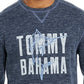 Tommy Bahama Maritime Marlin Flip Classic-Fit Masculino Reversível Mesclado Logo Sweatshirt Preto Tamanho X-G