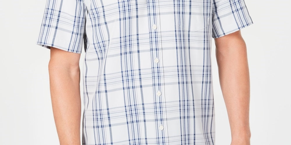 Camisa xadrez Quiksilver Snap Jam masculina cinza tamanho médio