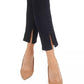 Calça jeans skinny feminina com costura dividida no tornozelo, tamanho 12, azul-marinho, JEN7 by 7 For All Mankind