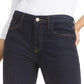 Calça jeans skinny feminina com costura dividida no tornozelo, tamanho 12, azul-marinho, JEN7 by 7 For All Mankind