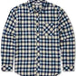 Camisa de flanela xadrez elástica Freemont masculina Billabong, bege, tamanho grande