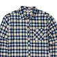 Camisa de flanela xadrez elástica Freemont masculina Billabong, bege, tamanho grande