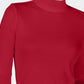Camiseta feminina Charter Club de algodão com gola alta, tamanho médio, vermelha, tamanho X-S
