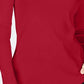 Camiseta feminina Charter Club de algodão com gola alta, tamanho médio, vermelha, tamanho X-S