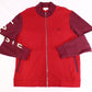 Suéter Lacoste Masculino Texturizado em Malha Colorblock com Zíper Completo Vermelho Tamanho 6